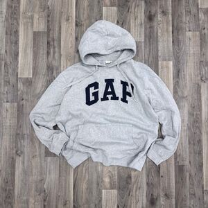 Gap gray minimalistic retro hoodie
